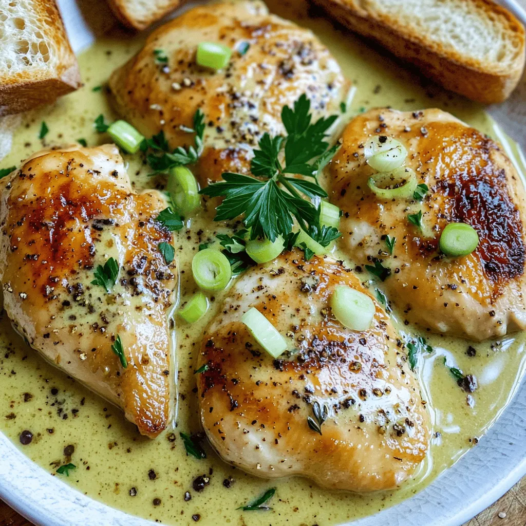 Für ein köstliches Irish Chicken in Whiskey Cream Sauce braucht man einige Hauptzutaten. Die Basis bilden vier Hähnchenbrustfilets. Diese sind zart und perfekt für die Sauce. Für den Geschmack verwenden wir eine Tasse Hühnerbrühe und eine Tasse Sahne. Diese beiden Zutaten machen die Sauce cremig und reichhaltig.