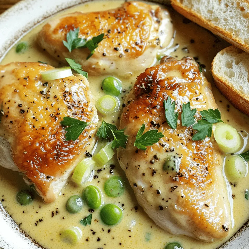 Für ein köstliches Irish Chicken in Whiskey Cream Sauce braucht man einige Hauptzutaten. Die Basis bilden vier Hähnchenbrustfilets. Diese sind zart und perfekt für die Sauce. Für den Geschmack verwenden wir eine Tasse Hühnerbrühe und eine Tasse Sahne. Diese beiden Zutaten machen die Sauce cremig und reichhaltig.