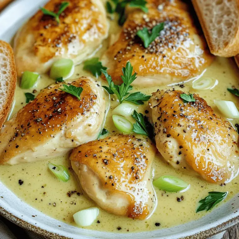 Für ein köstliches Irish Chicken in Whiskey Cream Sauce braucht man einige Hauptzutaten. Die Basis bilden vier Hähnchenbrustfilets. Diese sind zart und perfekt für die Sauce. Für den Geschmack verwenden wir eine Tasse Hühnerbrühe und eine Tasse Sahne. Diese beiden Zutaten machen die Sauce cremig und reichhaltig.