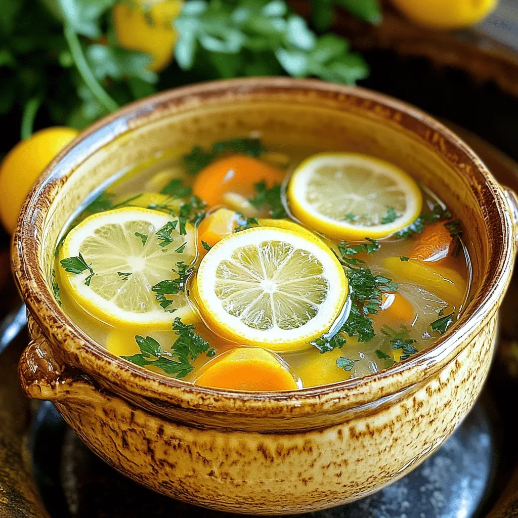 Um die Hühnchen-Zitronen-Reissuppe zuzubereiten, folgen Sie diesen einfachen Schritten:
