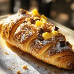Um das perfekte Le Crookie zu machen, sind einige einfache Schritte nötig. Zuerst müssen wir die typischen Zutaten bereitstellen. Ein Croissant, Schokoladenstückchen, Sahnefrischkäse, Puderzucker, Vanilleextrakt, Kekse, Salz und ein Eigelb sind alles, was wir brauchen. Diese Zutaten machen unseren Le Crookie lecker und besonders.