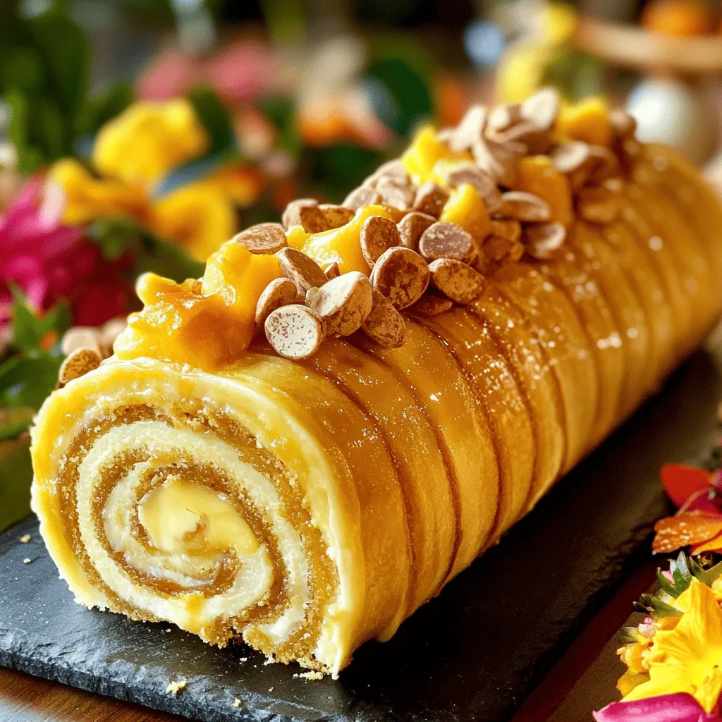 Um einen perfekten Kokos-Mandel Swiss Roll Kuchen zu backen, benötigst du einige einfache Zutaten. Du brauchst 4 große Eier, 100 g Zucker, 100 g Mehl, 1 TL Backpulver, 50 g geraspelte Kokosnüsse und 30 g gemahlene Mandeln. Außerdem benötigst du eine Prise Salz, 1 TL Vanilleextrakt, 200 ml Sahne, 2 EL Puderzucker sowie 50 g Kokosraspeln und 50 g gehackte Mandeln zur Dekoration.