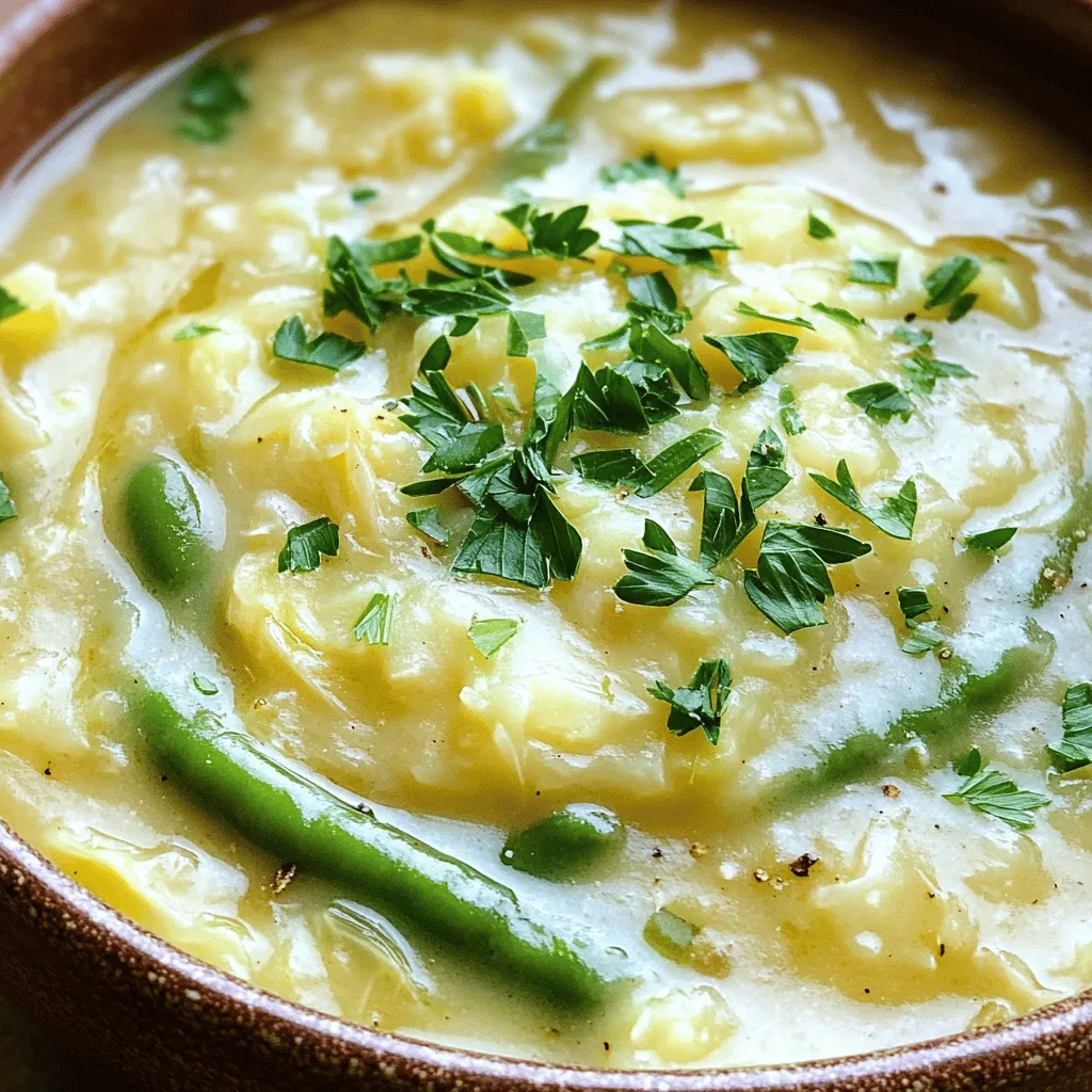 Die Colcannon Suppe ist ein einfaches und nahrhaftes Gericht. Die Hauptzutaten sind Kartoffeln und Kraut. Du brauchst 500 g Kartoffeln, die geschält und gewürfelt sind. Diese Kartoffeln geben der Suppe eine cremige Textur.