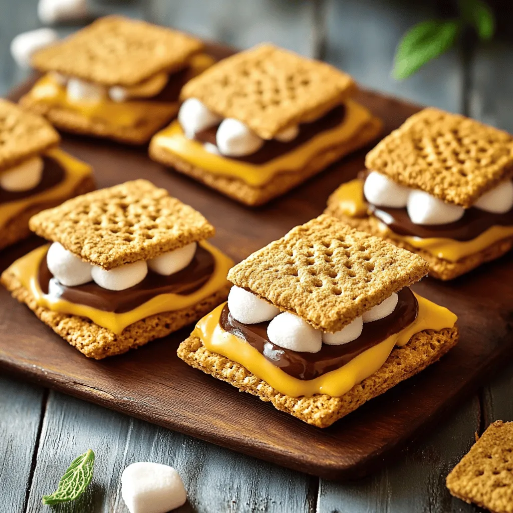 Um S'mores Kekse zu backen, brauchst du ein paar einfache Zutaten. Du benötigst: 1 ½ Tassen Allzweckmehl, ½ Teelöffel Backpulver, ½ Teelöffel Natron und ¼ Teelöffel Salz. Außerdem sind ½ Tasse weiche Butter, ½ Tasse brauner Zucker, ¼ Tasse weißer Zucker und 1 großes Ei notwendig. Vanilleextrakt, Schokoladenstückchen, Mini-Marshmallows und zerbröselte Graham-Cracker runden das Rezept ab.