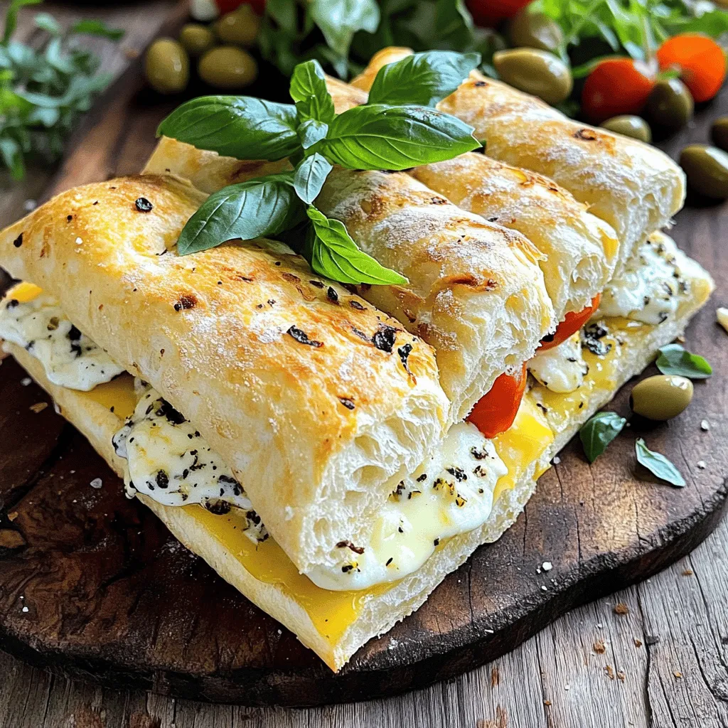Italienische Grillkäse-Sandwiches sind eine köstliche Kombination aus Brot und Käse. Diese Sandwiches sind einfach, aber voller Geschmack. Oft nutzen wir Ciabatta-Brot für die Basis. Es hat eine knusprige Kruste und eine weiche Innenseite. Darin schmelzen die Käsesorten perfekt.