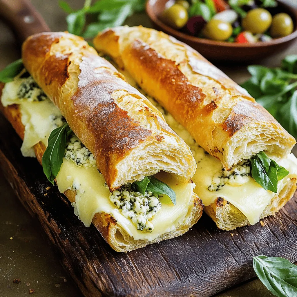 Italienische Grillkäse-Sandwiches sind eine köstliche Kombination aus Brot und Käse. Diese Sandwiches sind einfach, aber voller Geschmack. Oft nutzen wir Ciabatta-Brot für die Basis. Es hat eine knusprige Kruste und eine weiche Innenseite. Darin schmelzen die Käsesorten perfekt.