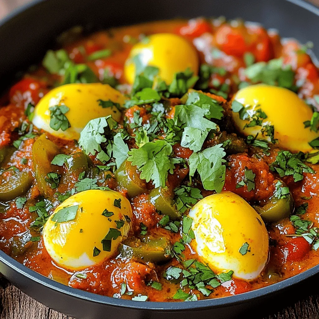 Um Frühstücks-Chili mit Eiern zuzubereiten, brauchst du frische und schmackhafte Zutaten. Du benötigst eine Dose Kidneybohnen, eine Dose schwarze Bohnen, eine kleine Zwiebel, zwei Knoblauchzehen, eine rote Paprika und eine grüne Paprika. Zusätzlich kommen zwei große Tomaten, ein bis zwei Jalapeños, gemahlener Kreuzkümmel, Paprikapulver und Chili-Pulver dazu. Für die Eier brauchst du vier Stück, etwas Olivenöl, Salz, Pfeffer, frische Korianderblätter und Avocado-Würfel, falls du magst.