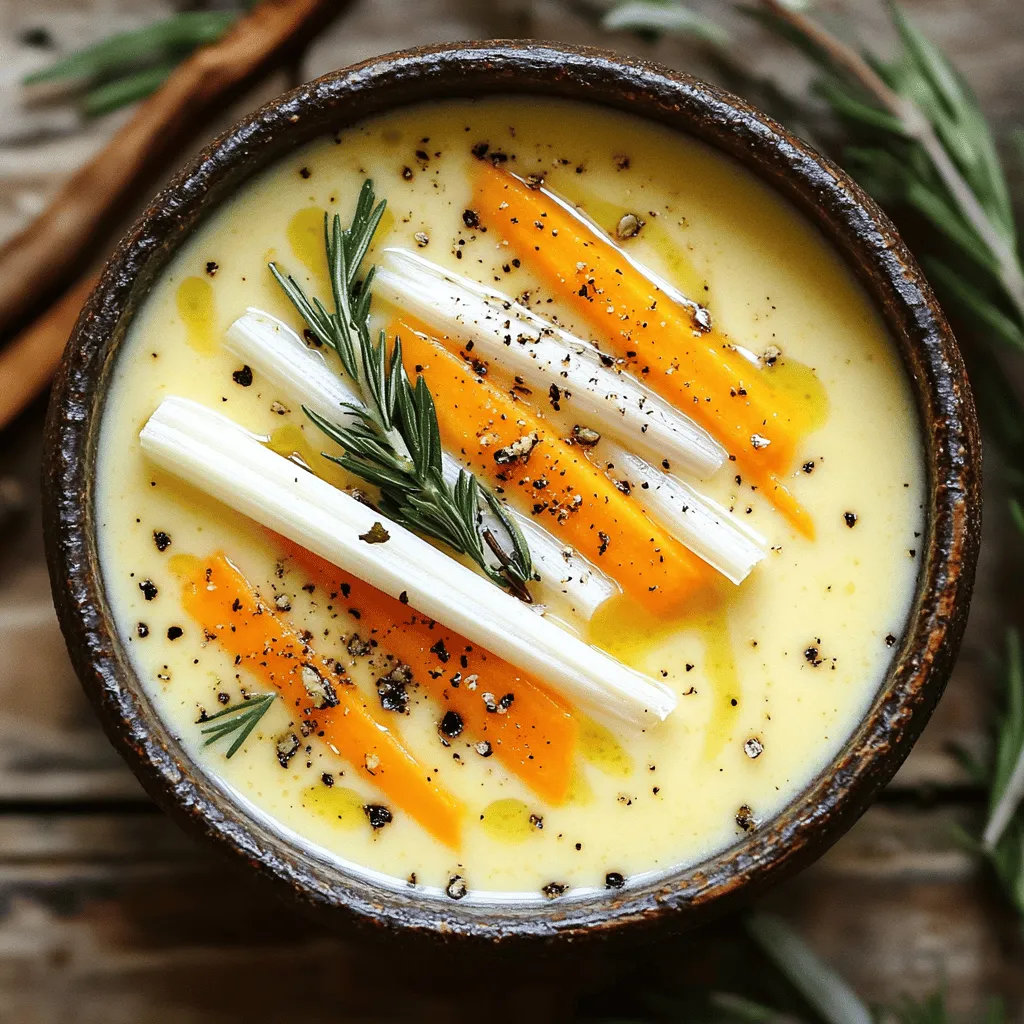 Für die Zitronen-Rosmarin-Bohnen-Suppe brauchst du einfache Zutaten. Du benötigst 400 g weiße Bohnen aus der Dose. Diese Bohnen geben der Suppe eine cremige Textur. Eine mittelgroße Zwiebel, gewürfelt, sorgt für einen guten Geschmack. Zwei Knoblauchzehen, fein gehackt, bringen mehr Aroma. Olivenöl ist wichtig für das Anbraten. Außerdem brauchst du 750 ml Gemüsebrühe für die Basis. Der Saft und die Schale von einer Zitrone geben der Suppe Frische. Zwei Zweige frischer Rosmarin oder ein Teelöffel getrockneter Rosmarin sind ebenfalls nötig. Eine gewürfelte Karotte und eine gewürfelte Selleriestange runden das Ganze ab. Zum Schluss solltest du Salz, Pfeffer und frisch gehackte Petersilie für die Garnitur bereithalten.