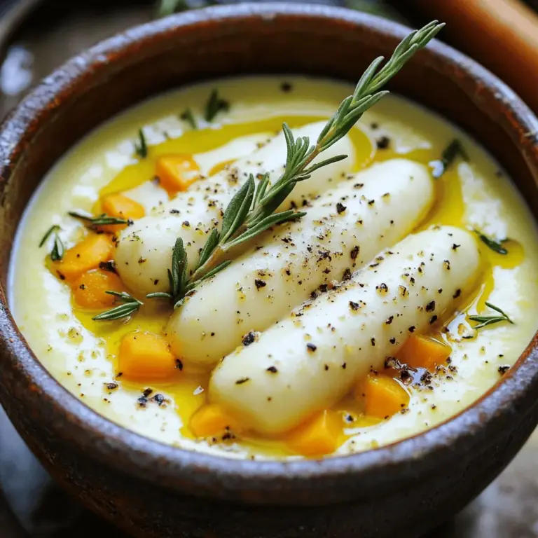 Für die Zitronen-Rosmarin-Bohnen-Suppe brauchst du einfache Zutaten. Du benötigst 400 g weiße Bohnen aus der Dose. Diese Bohnen geben der Suppe eine cremige Textur. Eine mittelgroße Zwiebel, gewürfelt, sorgt für einen guten Geschmack. Zwei Knoblauchzehen, fein gehackt, bringen mehr Aroma. Olivenöl ist wichtig für das Anbraten. Außerdem brauchst du 750 ml Gemüsebrühe für die Basis. Der Saft und die Schale von einer Zitrone geben der Suppe Frische. Zwei Zweige frischer Rosmarin oder ein Teelöffel getrockneter Rosmarin sind ebenfalls nötig. Eine gewürfelte Karotte und eine gewürfelte Selleriestange runden das Ganze ab. Zum Schluss solltest du Salz, Pfeffer und frisch gehackte Petersilie für die Garnitur bereithalten.