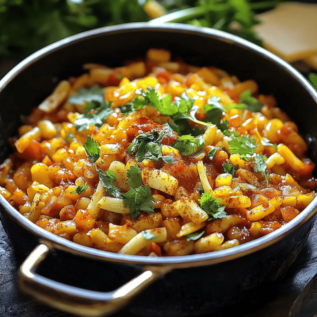 Für das mexikanische Straßenmais-Hühnchen-Chili brauchen wir frische und leckere Zutaten. Die Hauptzutaten sind Hühnerbrust, Mais, Zwiebel, Knoblauch und grüne Paprika. Diese Zutaten bringen viel Geschmack in das Gericht.