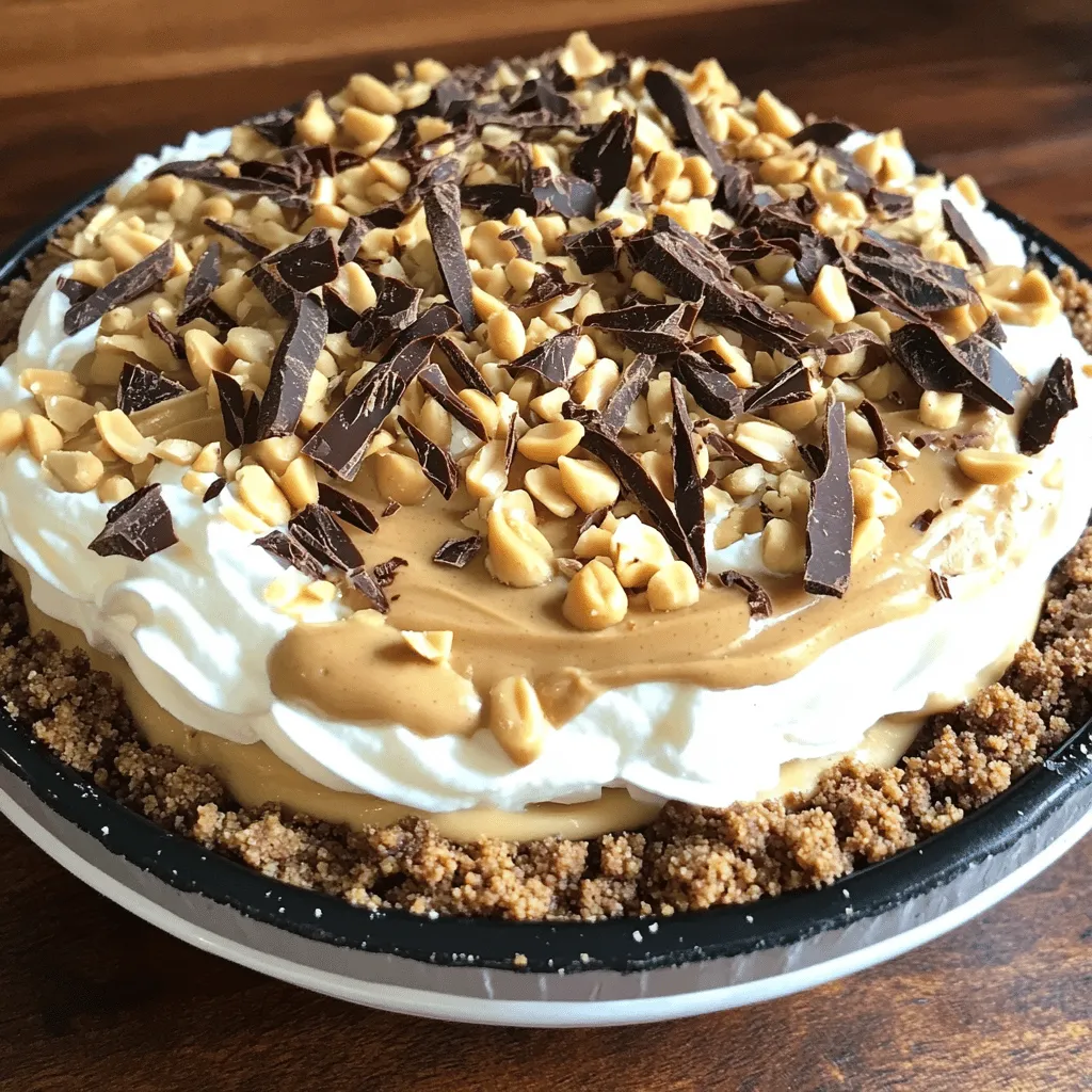 Um einen leckeren No Bake Peanut Butter Pie zu machen, benötigst du einige wichtige Zutaten. Für den Boden nutzt du 200 g Oreo-Kekse und 100 g geschmolzene Butter. Diese Mischung ergibt eine knusprige Kruste. Für die Füllung sind 400 g Frischkäse, 250 g Erdnussbutter, 120 g Puderzucker, 240 ml Schlagsahne und 1 Teelöffel Vanilleextrakt nötig. Ein Hauch von Salz rundet den Geschmack ab. Du kannst auch gehackte Erdnüsse und Schokoladenspäne als Topping verwenden.