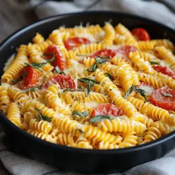 Um die Käsebutter-Pizza-Pasta zuzubereiten, brauchst du einige einfache Zutaten. Du benötigst 250 g Pasta, wie Fusilli oder Penne. Ein wichtiger Bestandteil ist 50 g Butter, die für den cremigen Geschmack sorgt. Du brauchst auch 200 g gewürfelten Mozzarella und 100 g geriebenen Cheddar. Zwei gewürfelte Tomaten bringen Frische. Eine kleine Zwiebel, fein gehackt, und zwei zerdrückte Knoblauchzehen geben Geschmack. Ein Teelöffel getrockneter Oregano und ein Teelöffel Paprika-Pulver bringen Würze. Zum Schluss Salz und Pfeffer nach Geschmack sowie frischen Basilikum zum Garnieren.