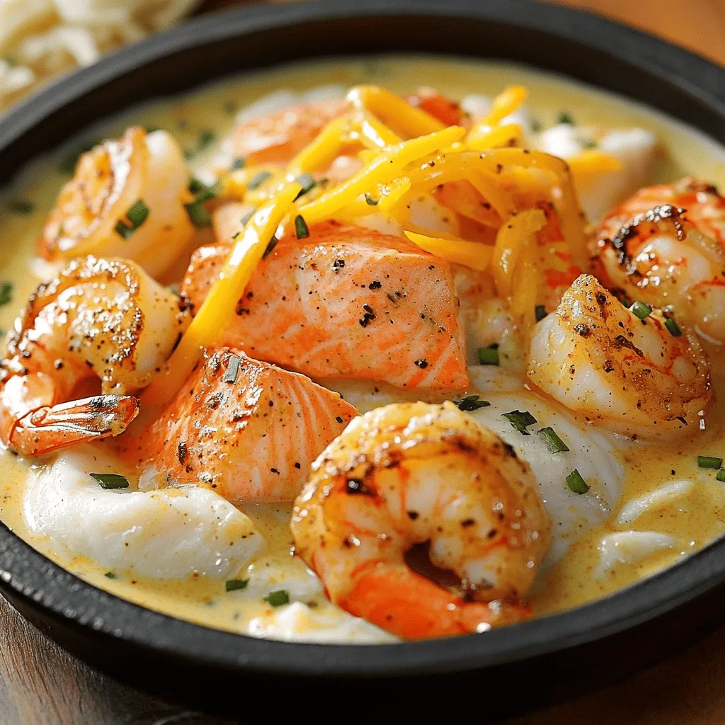 Für dieses Cajun Shrimp Rezept benötigst du frische und einfache Zutaten. Du brauchst 200 g Garnelen und 200 g Lachsfilet. Die Garnelen sollten geschält und entdarmt sein. Der Lachs muss in Würfel geschnitten werden. Du brauchst auch 2 Esslöffel Cajun-Gewürzmischung und 2 Esslöffel Olivenöl. Für die Knoblauchcreme-Sauce brauchst du 3 Knoblauchzehen, 200 ml Sahne, 1 Teelöffel Zitronensaft, Salz und Pfeffer. Frischer Schnittlauch dient zur Garnitur. Du kannst das Gericht mit 1 Tasse gekochtem Reis oder Pasta servieren.