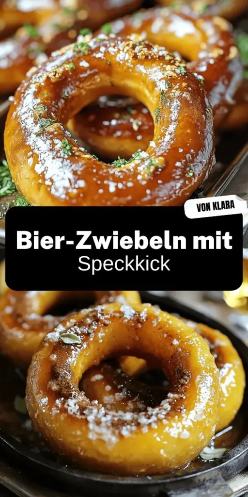 Entdecken Sie das Rezept für herzhafte Bier-Zwiebeln mit knusprigem Salzfleisch und beeindrucken Sie Ihre Gäste! Erfahren Sie, welche Zwiebeln und Biere den besten Geschmack bringen und wie das Fleisch perfekt zubereitet wird. Genießen Sie die Aromen und eine einfache Zubereitung, die jeden an den Tisch zieht. Klicken Sie durch und entdecken Sie die vollständige Anleitung für dieses köstliche Gericht, das jeden Anlass bereichert!