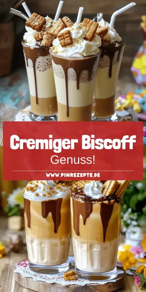 Entdecke den cremigen Biscoff Keksbutter Milchshake – ein schmackhaftes Getränk, das mit leicht zu beschaffenden Zutaten schnell zubereitet ist! Kombiniere köstliches Vanilleeis mit Biscoff Keksbutter für ein Erlebnis voller Geschmack. Ideal für Partys oder als süßer Genuss für Zwischendurch. Lass deiner Kreativität freien Lauf mit Variationen und Toppings. Klicke hier, um das volle Rezept zu erfahren und deinen perfekten Milchshake zu kreieren!