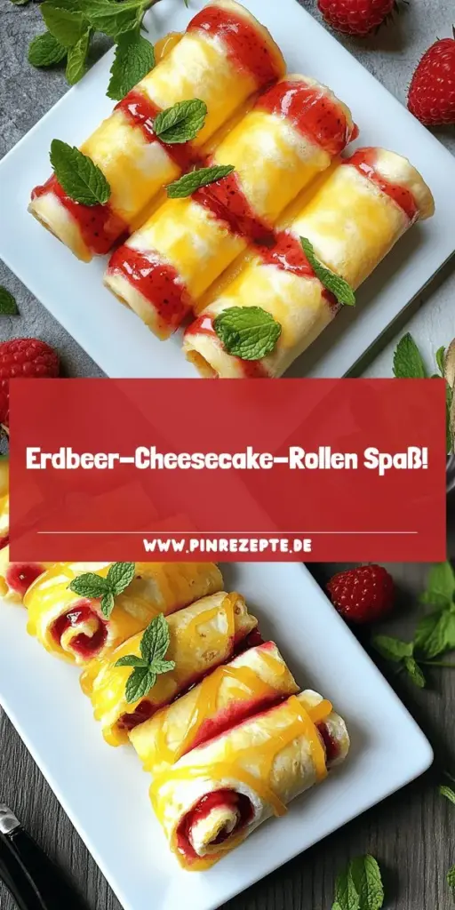 Entdecke das köstliche Rezept für einfache Erdbeer-Cheesecake-Rollen ohne Backen! Dieses erfrischende Dessert ist schnell zubereitet und perfekt für jede Gelegenheit, von Geburtstagsfeiern bis hin zu sommerlichen Picknicks. Du benötigst nur wenige Zutaten wie Tortillas, Frischkäse und frische Erdbeeren. Lass deiner Kreativität freien Lauf mit verschiedenen Variationen! Klicke jetzt, um die vollständige Anleitung zu erfahren und diese süßen Rollen selbst auszuprobieren.