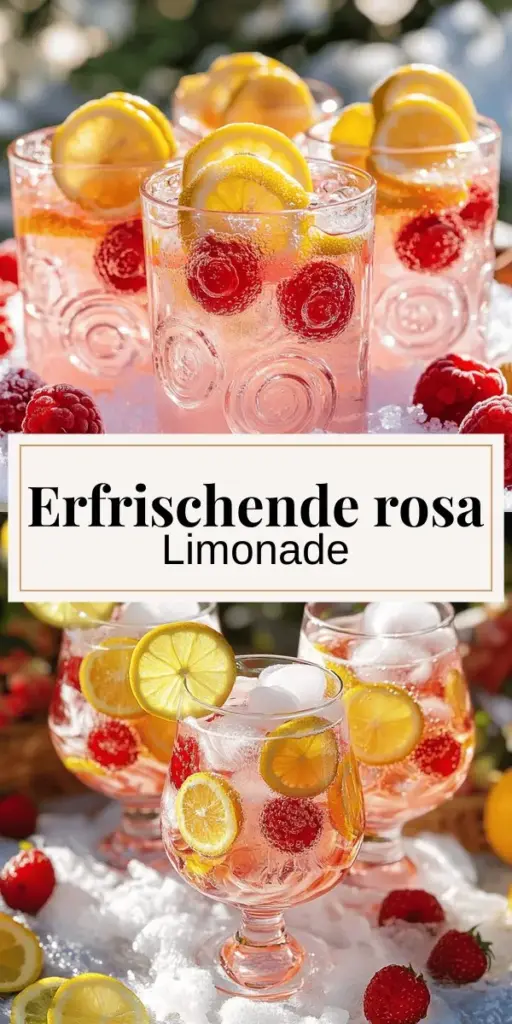 Erlebe den perfekten Sommergenuss mit geschlagener rosa Limonade! Dieses einfache Rezept kombiniert frisch gepressten Zitronensaft, Himbeeren und cremige Schlagsahne für ein erfrischendes Getränk, das alle begeistert. Egal ob für Feste oder einen entspannten Nachmittag, diese Limonade ist ein Hit! Entdecke die genauen Schritte und kreative Variationen in meinem Rezept und lass dich inspirieren! Klicke jetzt, um mehr zu erfahren und dein eigenes erfrischendes Getränk zuzubereiten!