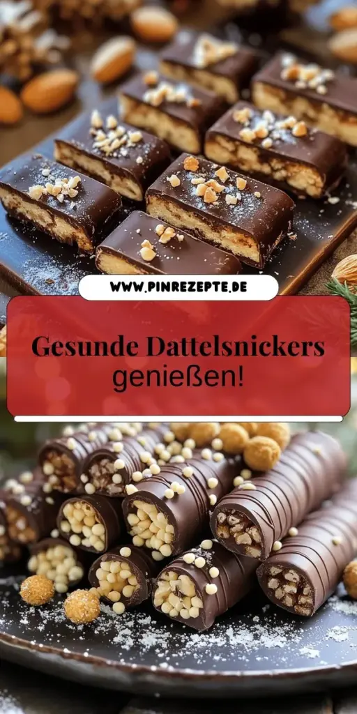 Entdecke die Welt der gesunden Dattelsnickers, die nicht nur köstlich, sondern auch nahrhaft sind! Dieses einfache Rezept vereint Medjool-Datteln, Erdnussbutter, Haferflocken und Zartbitter-Schokolade zu einem perfekten Snack für zwischendurch oder nach dem Sport. Lerne Schritt für Schritt, wie du diese süße Leckerei zubereitest, und erfahre mehr über ihre gesundheitlichen Vorteile. Klicke jetzt, um kreativ zu werden und deine eigenen gesunden Dattelsnickers zu genießen!