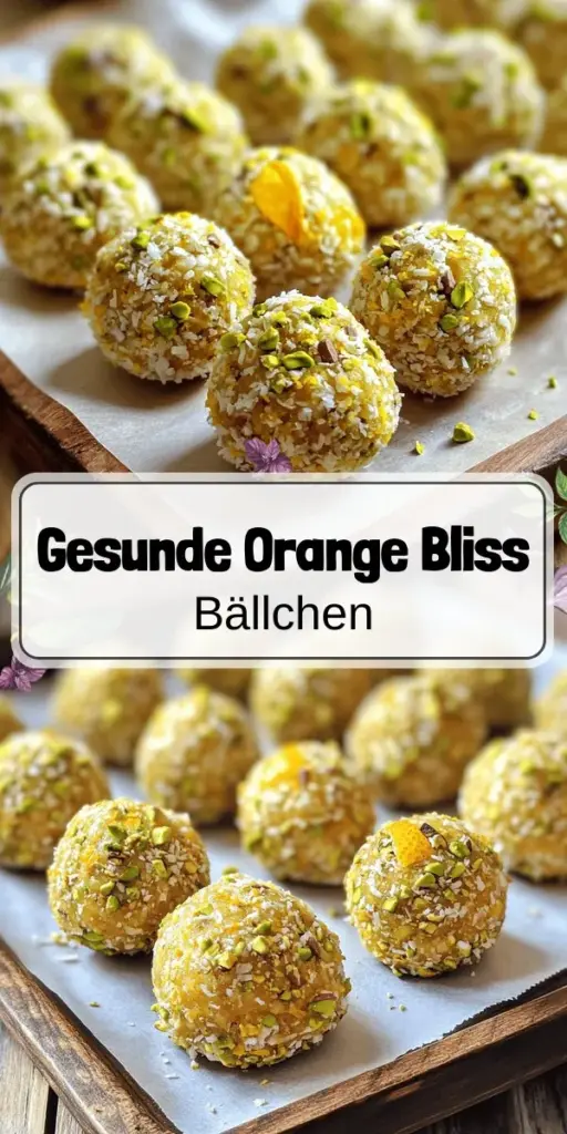 Entdecke die köstlichen Orange Blossom Delight Balls, die perfekte gesunde Snack-Idee! Diese veganen Energiebälle sind einfach zuzubereiten, nahrhaft und bieten viele gesundheitliche Benefits. Mit Zutaten wie Mandelmehl und Orangenblütenwasser sind sie nicht nur lecker, sondern auch anpassbar. Lass dich inspirieren und erfahre, wie du diese gesunden Leckereien variieren kannst. Klicke jetzt durch und hol dir das einfache Rezept für ein tolles Geschmackserlebnis!