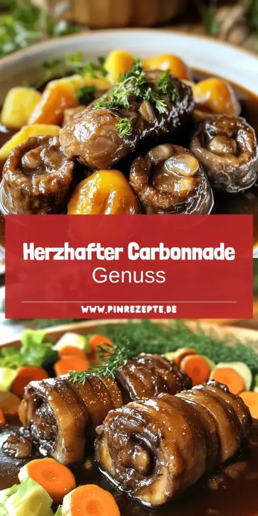 Entdecken Sie die herzhaften Aromen des Beef Carbonnade Stews, ein einfach zubereitetes belgisches Gericht, das Gemütlichkeit und Tradition vereint. In diesem Rezept lernen Sie, wie man saftiges Rindfleisch, frisches Gemüse und aromatische Gewürze perfekt kombiniert, um ein köstliches Eintopfgericht zu kreieren. Klicken Sie jetzt, um die vollständige Anleitung zu erhalten und beeindrucken Sie Ihre Gäste mit diesem klassischen Genuss!
