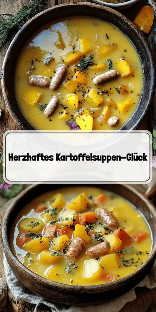 Entdecke das köstliche deutsche Kartoffelsuppenrezept, das einfach und lecker ist! Lerne, welche Zutaten du benötigst und wie du die Suppe traditionell zubereitest. Von festkochenden Kartoffeln über würzige Brühe bis hin zu kreativen Variationen – diese Suppe lässt sich an jeden Geschmack anpassen. Klicke durch für das vollständige Rezept und lass deine Küche mit diesen herzhaften Aromen verzaubern!