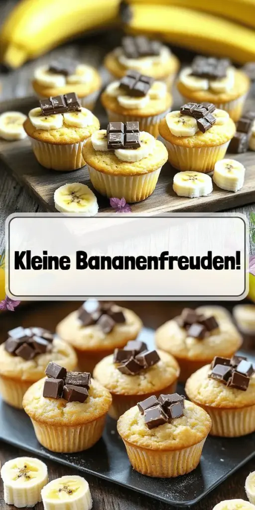 Entdecke das einfache Rezept für leckere Mini Banana Muffins, die perfekt für jeden Anlass sind! Diese kleinen Snacks sind nicht nur köstlich, sondern auch einfach zuzubereiten. Mit reifen Bananen, geschmolzener Butter und einer Prise Liebe zauberst du in kürzester Zeit saftige Muffins. Egal ob zum Frühstück oder als gesunder Snack für die Schule, du wirst sie lieben! Klicke jetzt, um die vollständige Anleitung und Tipps zu erkunden!