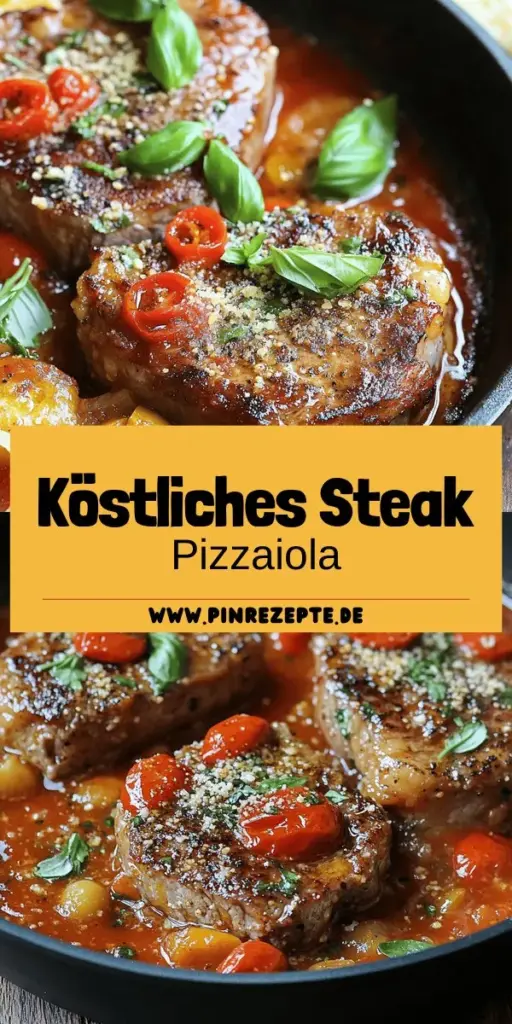 Entdecke die köstliche Welt von Steak Pizzaiola – ein einfaches italienisches Gericht, das mit saftigem Rindersteak und einer aromatischen Tomatensauce begeistert. In diesem Beitrag zeige ich dir, wie du mit frischen Zutaten und einfachen Schritten ein beeindruckendes Essen zauberst. Lass dich von den Tipps zur Zubereitung und den Variationen inspirieren. Klicke jetzt, um das vollständige Rezept zu entdecken und unvergessliche Geschmackserlebnisse zu kreieren!