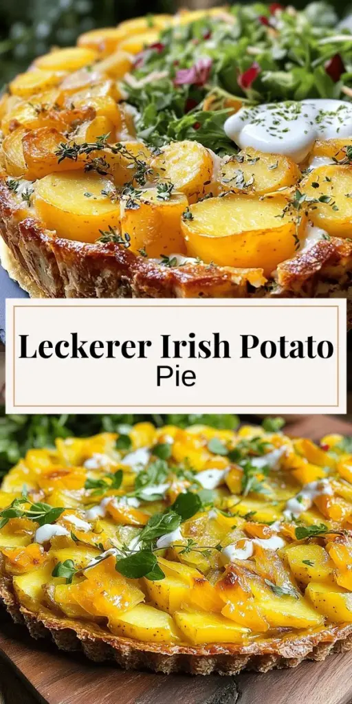 Entdecke das köstliche Irish Potato Pie Rezept! Mit einfach zu beschaffenden Zutaten wie festkochenden Kartoffeln, Cheddarkäse und frischen Kräutern zauberst du ein Gericht, das ganz leicht gelingt. Ob für ein Familienessen oder festliche Anlässe, dieser Pie lässt Herzen höher schlagen. Lass deiner Kreativität freien Lauf mit Variationen und Beilagen. Klick jetzt durch und finde heraus, wie du den perfekten Kartoffel-Pie zubereitest!