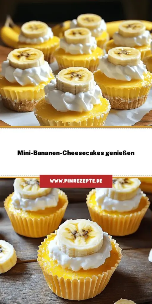 Entdecke das köstliche Rezept für unwiderstehliche Mini-Bananen-Pudding-Cheesecakes, die jeden begeistern werden! Mit einfachen Zutaten zauberst du im Handumdrehen diese cremigen kleinen Leckereien, perfekt für Partys oder zum Genießen zwischendurch. Lass dich von den verschiedenen Geschmackskombinationen inspirieren und finde heraus, wie leicht du sie zubereiten kannst. Klicke hier, um das vollständige Rezept zu entdecken und deine Gäste glücklich zu machen!