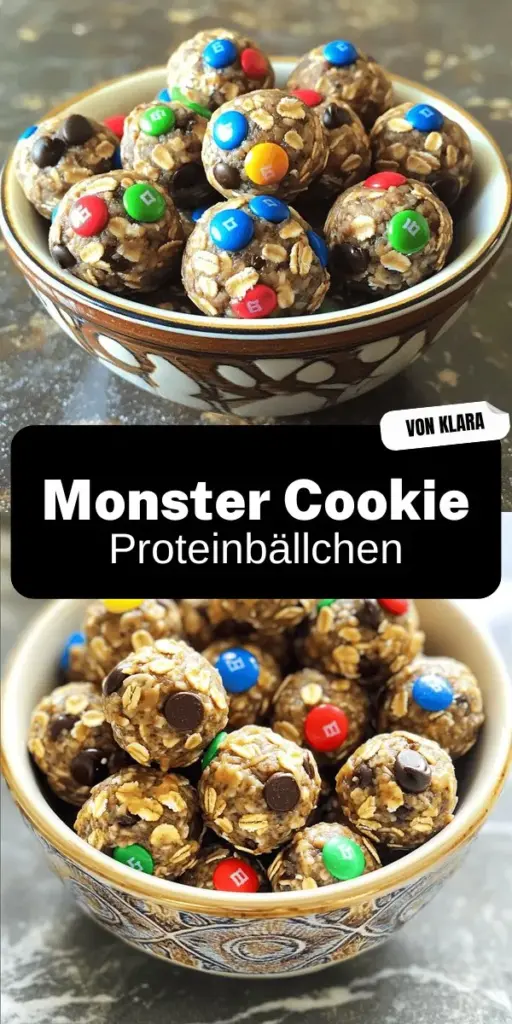 Entdecke das köstliche Rezept für Monster Cookie Protein Balls, die perfekte Kombination aus Geschmack und Nährstoffen! Diese knusprigen Snacks sind ideal für alle, die gesund leben möchten, egal ob Sportler oder einfach nur Snackliebhaber. Erfahre, wie du sie einfach zubereiten kannst und welche Variationen dir zur Verfügung stehen. Lass dir diese leckere und nahrhafte Alternative nicht entgehen – klicke hier und probiere das Rezept aus!