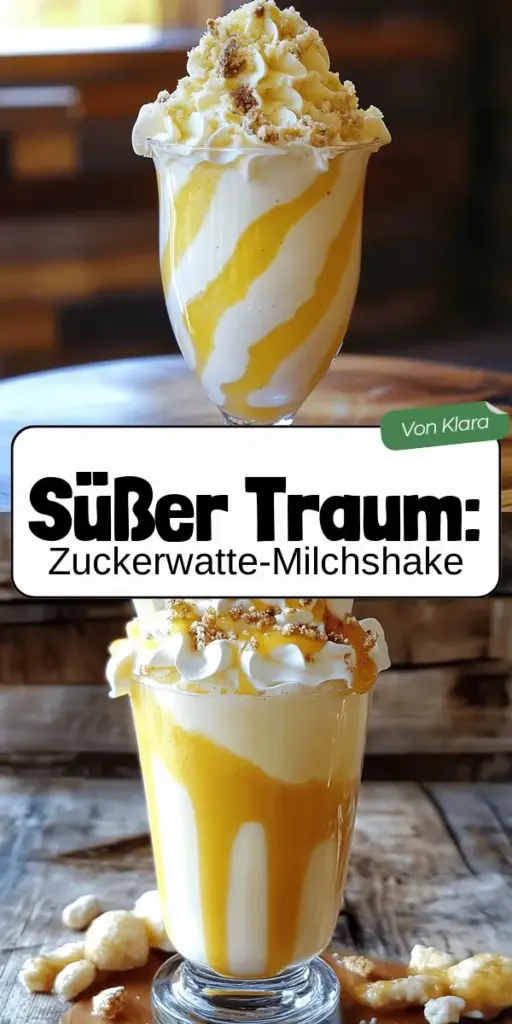 Tauche ein in die süße Welt des Zuckerwatte-Milchshakes! Dieses einfache Rezept bringt Freude in jedes Glas und ist perfekt für Partys oder einfach zum Genießen. Mit nur wenigen Zutaten wie Vanilleeis und Zuckerwatte zauberst du einen cremigen Genuss, der für Begeisterung sorgt. Lass deiner Kreativität freien Lauf und finde heraus, wie du diesen Milchshake individuell gestalten kannst. Klicke hier für die vollständige Anleitung und erwecke die Freude am Zubereiten!