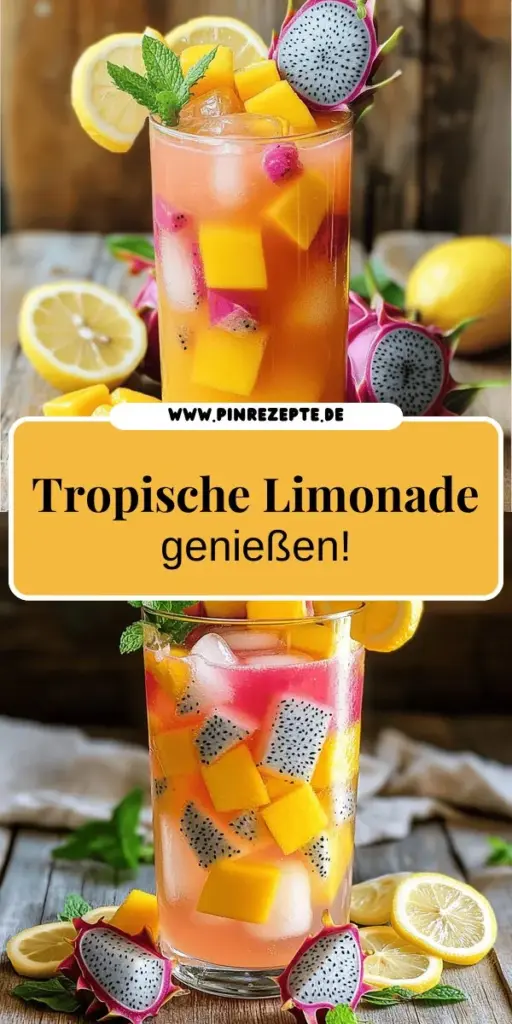 Erlebe die frische Geschmacksvielfalt mit unserer leckeren Mango Dragon Fruit Limonade! Dieses einfache Rezept ist der perfekte Durstlöscher für heiße Tage und bringt tropische Aromen in dein Glas. Entdecke die Schritt-für-Schritt-Anleitung und passe die Limonade ganz nach deinem Geschmack an. Klicke jetzt, um mehr über die Zubereitung und verschiedene Variationen zu erfahren, die jede Feier aufregend machen!