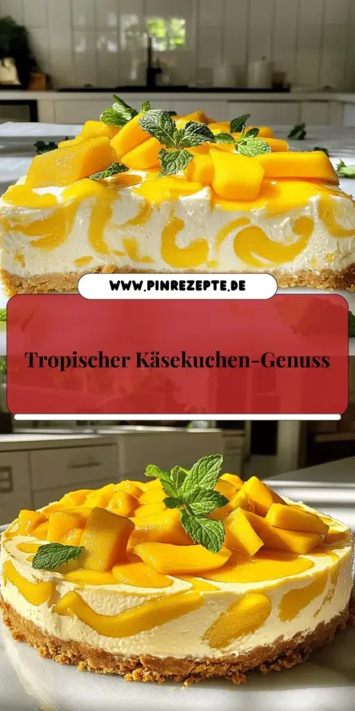 Entdecken Sie den tropischen Mango-Käsekuchen Genuss für jeden Anlass und bringen Sie einen Hauch von Exotik in Ihre Küche! Mit cremigem Frischkäse und fruchtigem Mango-Püree wird dieser Käsekuchen zum Star jeder Feier. Lernen Sie die besten Zutaten, einfache Zubereitungsschritte und kreative Variationen kennen. Klicken Sie hier und erfahren Sie, wie Sie dieses unwiderstehliche Dessert selbst zaubern können! Genießen Sie jede süße Bissen!