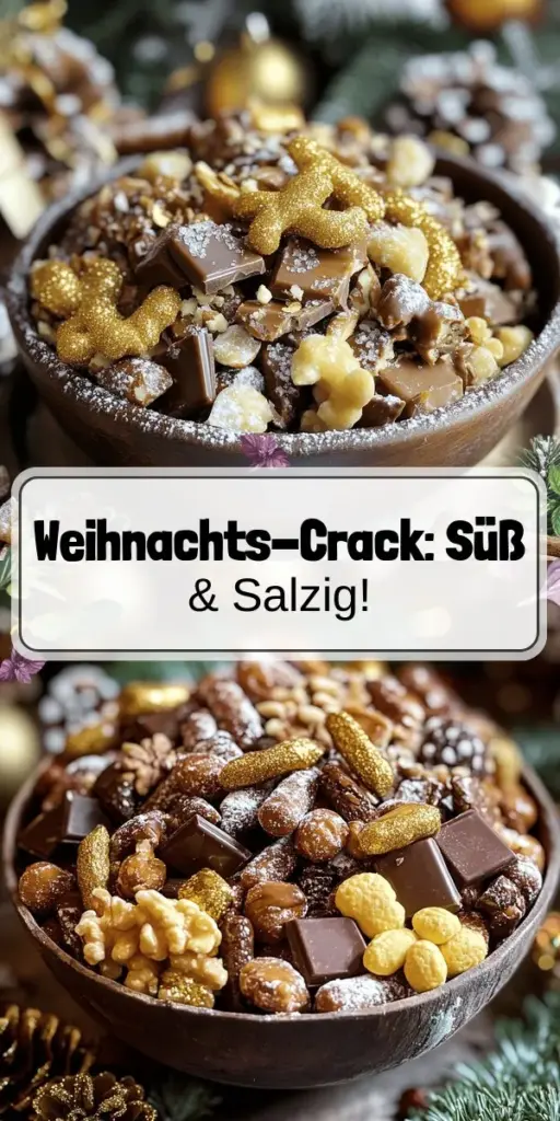 Mach dich bereit, die Feiertage mit dem perfekten Weihnachts-Crack Rezept zu feiern! Dieser himmlische Snack kombiniert knackige Salzbrezeln, süße Schokolade und köstliches Karamell in einem einfachen Rezept, das schnell zubereitet ist. Ideal als Geschenk oder für den eigenen Genuss wird er zum Star auf jeder Feier. Lass dir diese zauberhafte Idee nicht entgehen und entdecke jetzt, wie du deinen persönlichen Weihnachts-Crack kreieren kannst!