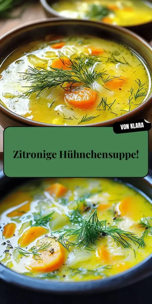 Entdecke das perfekte Rezept für Avgolemono, die traditionelle griechische Zitronen-Hühnchensuppe! Diese leichte und cremige Suppe vereint frische Zutaten wie Huhn, Gemüse, Reis und Zitronensaft für ein unvergessliches Geschmackserlebnis. Erlebe die gesunde Kraft dieser Suppe und genieße die einfachen Zubereitungsschritte. Klicke hier, um das vollständige Rezept zu entdecken und deinen Küchenhorizont zu erweitern!