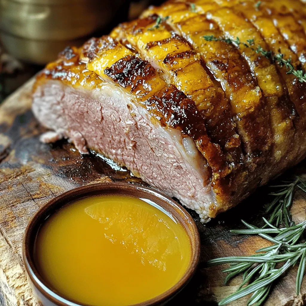 Um einen perfekten Rosmarin-Röstschweinebraten zuzubereiten, braucht man frische und einfache Zutaten. Du benötigst 1,5 kg Schweinebraten, idealerweise aus der Schulter oder dem Rücken. Du solltest auch drei Zweige frischen Rosmarin, vier gehackte Knoblauchzehen, zwei Esslöffel Olivenöl, einen Teelöffel Salz und einen halben Teelöffel schwarzen Pfeffer bereitstellen. Für die Soße benötigt man zwei Äpfel, einen halben Cup Ahornsirup, einen halben Cup Hühnerbrühe, einen Teelöffel Zimt und einen Esslöffel Zitronensaft. Diese Zutaten machen das Gericht besonders lecker.