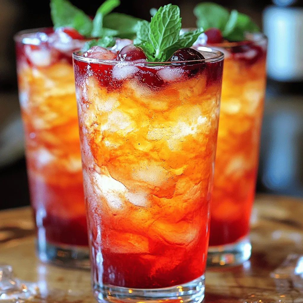 Um Cherry Italian Cream Sodas zuzubereiten, folgen Sie diesen einfachen Schritten.