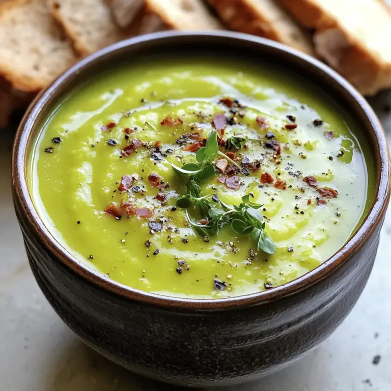 Die irische Speck-, Kohl- und Kartoffelsuppe hat einige Hauptzutaten. Diese Zutaten machen den Geschmack und die Textur aus.