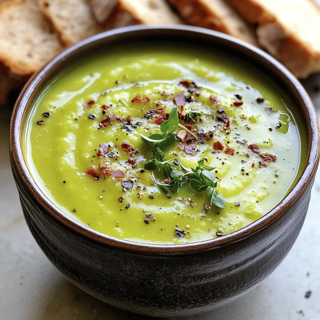 Die irische Speck-, Kohl- und Kartoffelsuppe hat einige Hauptzutaten. Diese Zutaten machen den Geschmack und die Textur aus.