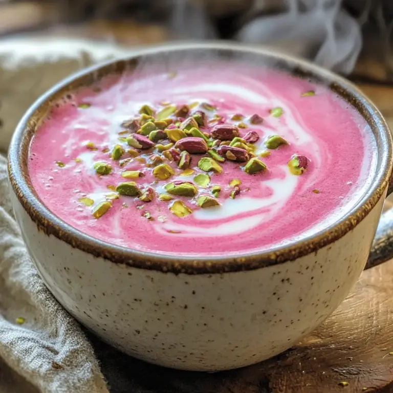 Um Kashmiri Pink Chai zuzubereiten, brauchen Sie einige einfache Zutaten. Sie benötigen 4 Tassen Wasser, 2 Esslöffel grünen Tee, 1 Teelöffel Backpulver, 2 Tassen Vollmilch, 4 Esslöffel Zucker, 2 zerdrückte Kardamomkapseln, eine Prise Salz und eventuell 2 Esslöffel Schlagsahne. Außerdem benötigen Sie gehackte Pistazien und Mandeln zum Garnieren.