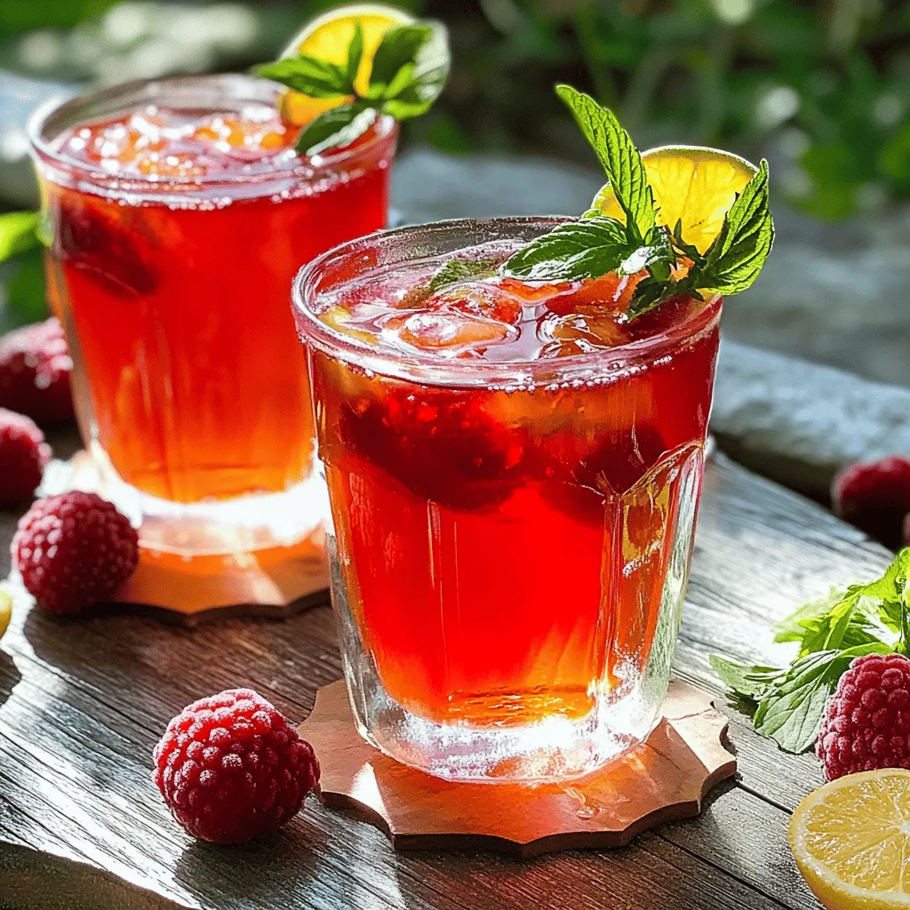 Um Erdbeer-Süßtee zuzubereiten, brauchst du einige frische Zutaten. Die Hauptzutaten sind Wasser, schwarzer Tee, Erdbeeren, Zucker, Zitronensaft und Eiswürfel. Für das Rezept für Erdbeer-Süßtee verwende 4 Tassen Wasser und 4 Teebeutel schwarzen Tee. Du benötigst auch 1 Tasse frische, geviertelte Erdbeeren und 1/2 Tasse Zucker. Frischer Zitronensaft gibt dem Tee eine tolle Note. Vergiss nicht die Eiswürfel und frische Minzblätter zur Dekoration.