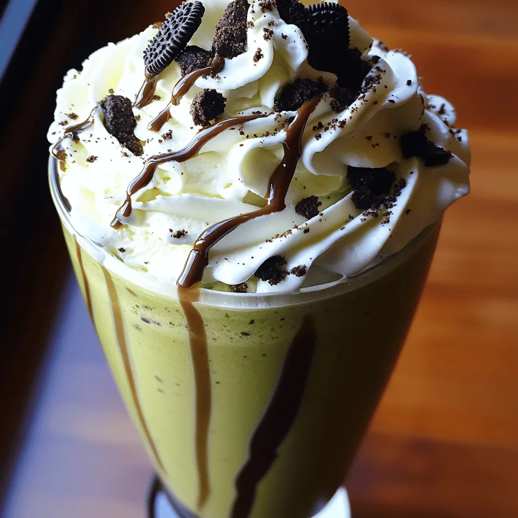 Für einen Cookies & Cream Matcha Frappe benötigst du einige einfache Zutaten. Die Basis besteht aus zwei Tassen Vanilleeis. Dieses macht den Frappe schön cremig und süß. Außerdem brauchst du eine Tasse Milch. Du kannst normale Milch oder pflanzliche Milch verwenden, je nach Vorliebe.