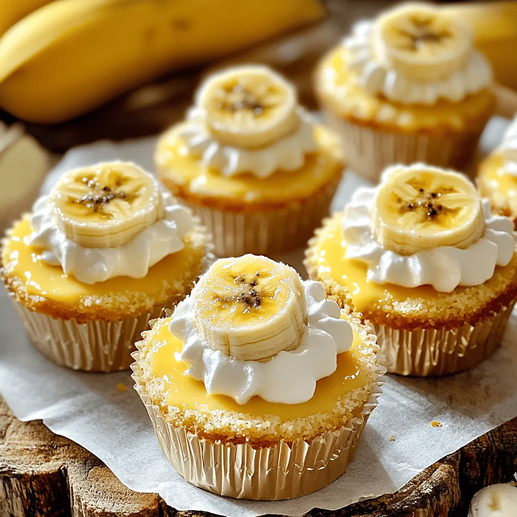 Mini-Bananen-Pudding-Cheesecakes sind kleine, süße Leckerbissen. Sie vereinen den Geschmack von Bananenpudding und Cheesecake. Jedes Stück ist cremig und köstlich. Diese Mini-Desserts sind perfekt für Partys oder einfach als Snack.