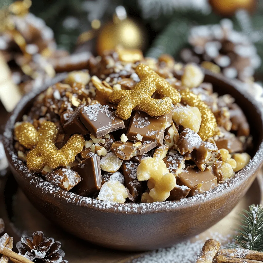 Um ein Weihnachts-Crack zu machen, brauchst du einige einfache Zutaten. Du benötigst 1 ½ Tassen grob zerbrochene Salzbrezeln, 1 Tasse geröstete Erdnüsse und 1 Tasse Schokoladenstückchen. Außerdem brauchst du ½ Tasse ungesalzene Butter, 1 Tasse braunen Zucker, 1 Teelöffel Vanilleextrakt und ½ Teelöffel Meersalz.