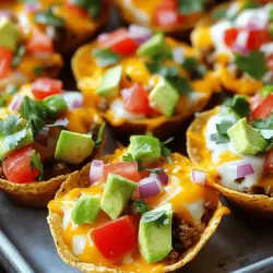 Taco Ranch Bites sind kleine, leckere Häppchen, die ideal für Partys sind. Sie kombinieren den Geschmack von Tacos mit einem cremigen Ranch-Dressing. Diese Snack-Option ist einfach zuzubereiten und macht jedem Spaß.