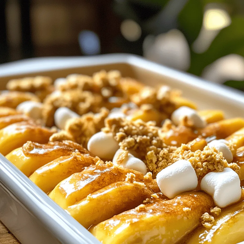 Für den Süßkartoffelauflauf mit Marshmallows sind die Zutaten einfach und lecker. Die Hauptzutat sind Süßkartoffeln. Sie geben dem Auflauf eine tolle Süße und cremige Textur.