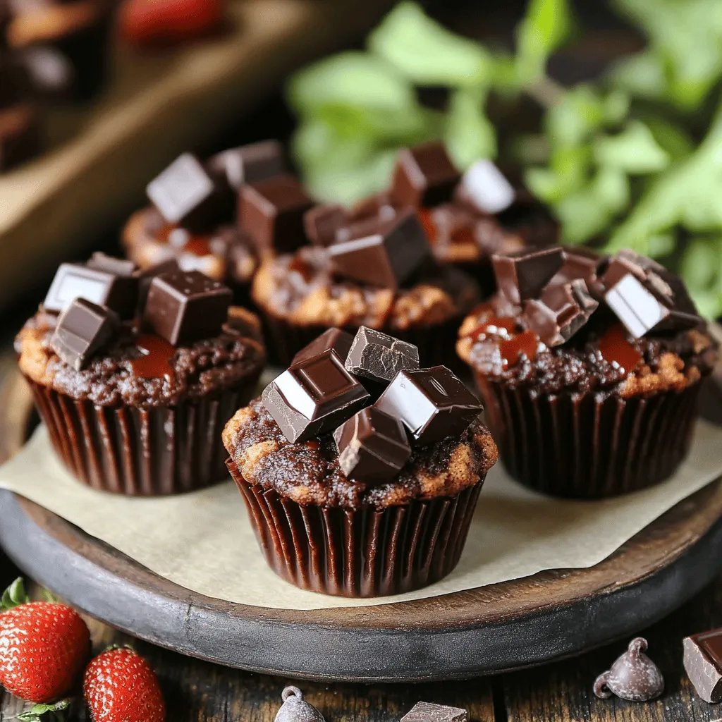 Um gesunde Schokoladen-Mini-Muffins zu genießen, folgen wir einem einfachen Rezept. Zuerst sammeln wir die Zutaten. Für unsere Muffins brauchen wir: