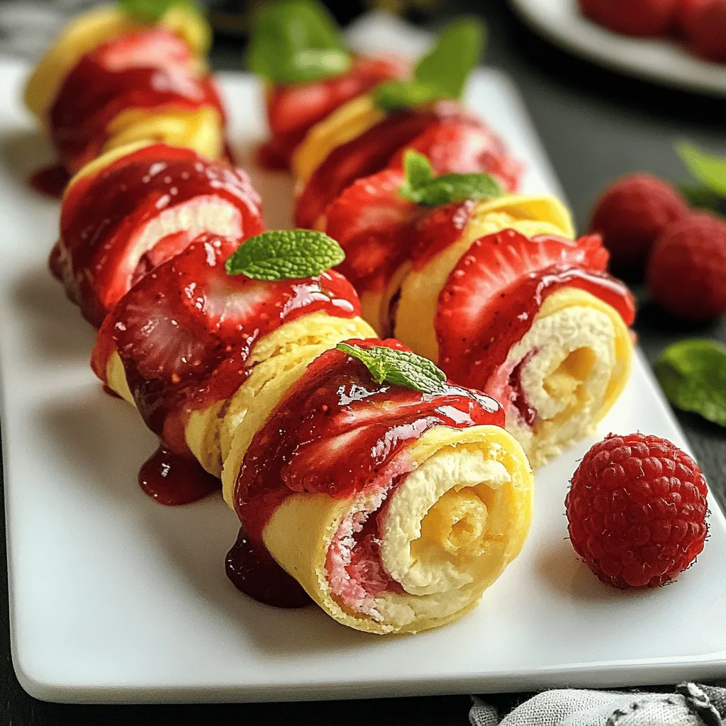 Für die Erdbeer-Cheesecake-Rollen brauchst du einige einfache Zutaten. Du benötigst große Tortillas, am besten Weizentortillas oder Vollkorn. Du brauchst auch 400 g Frischkäse, der zimmerwarm ist. Füge 200 g Puderzucker und einen Teelöffel Vanilleextrakt hinzu. Für die Füllung ist 200 ml Schlagsahne wichtig. Außerdem brauchst du 300 g frische Erdbeeren, gewaschen und in kleine Stücke geschnitten. Wenn du es süßer magst, kannst du auch 50 g Erdbeermarmelade verwenden. Minzblätter sind optional für die Dekoration.