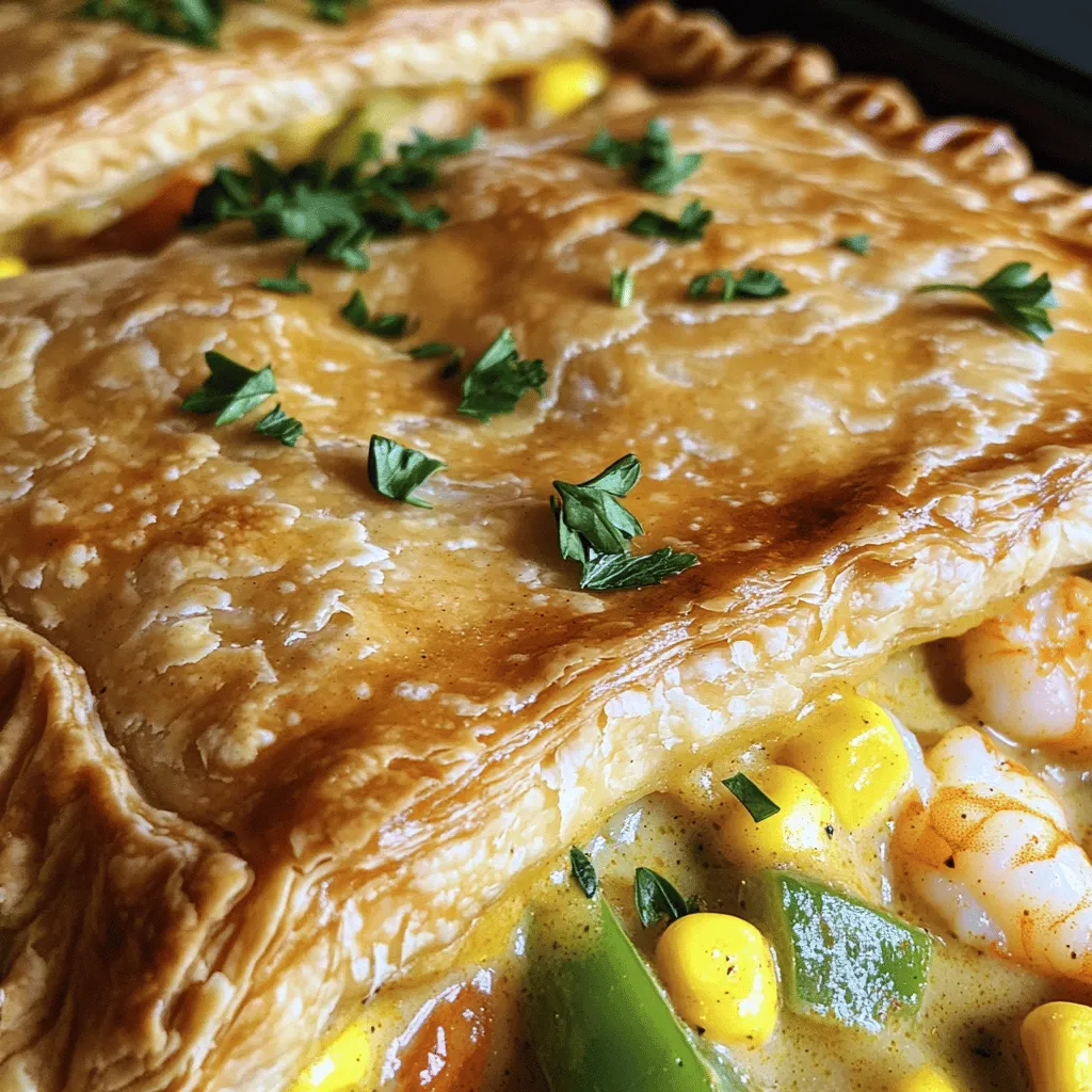 Um einen leckeren Cajun Seafood Pot Pie zu machen, musst du mehrere Schritte befolgen.