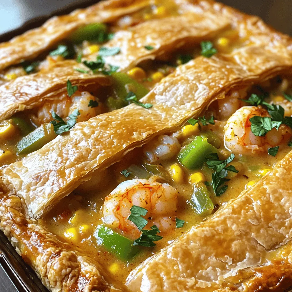 Um einen leckeren Cajun Seafood Pot Pie zu machen, musst du mehrere Schritte befolgen.